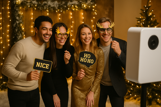 Ideas de Photocall Navideño con Fotomatón para tu Evento