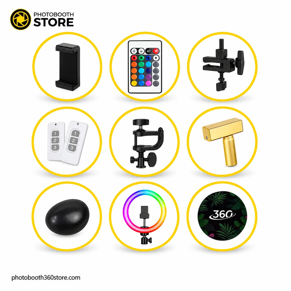Fotomatón 360 Profesional de 80 cm de segunda mano: accesorios incluidos