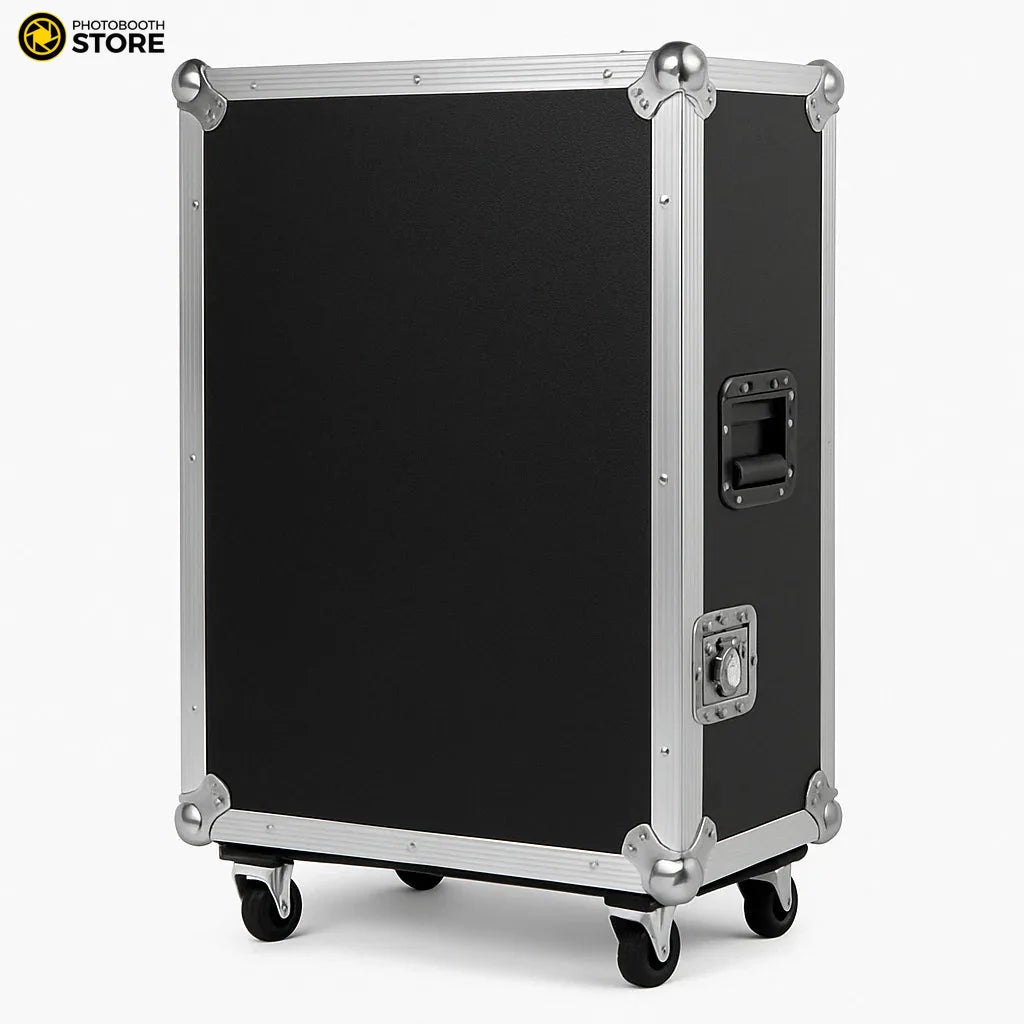 Fotomatón 360 Profesional de 80 cm de segunda mano: flight case de transporte con ruedas
