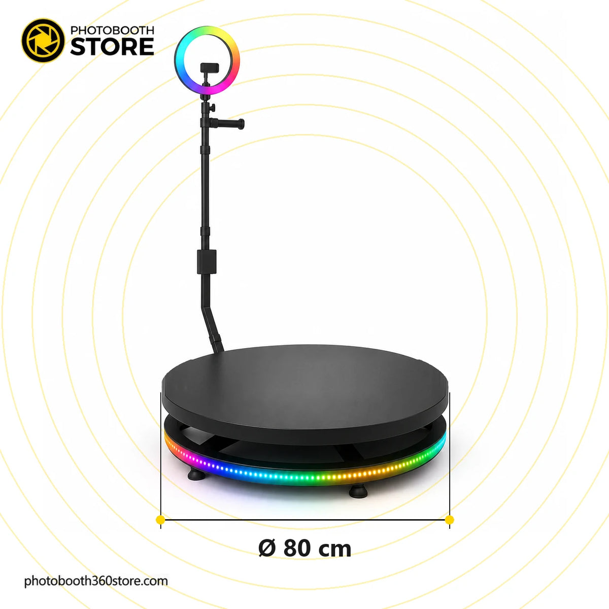 Fotomatón 360 Profesional de 80 cm de segunda mano: medidas y dimensiones
