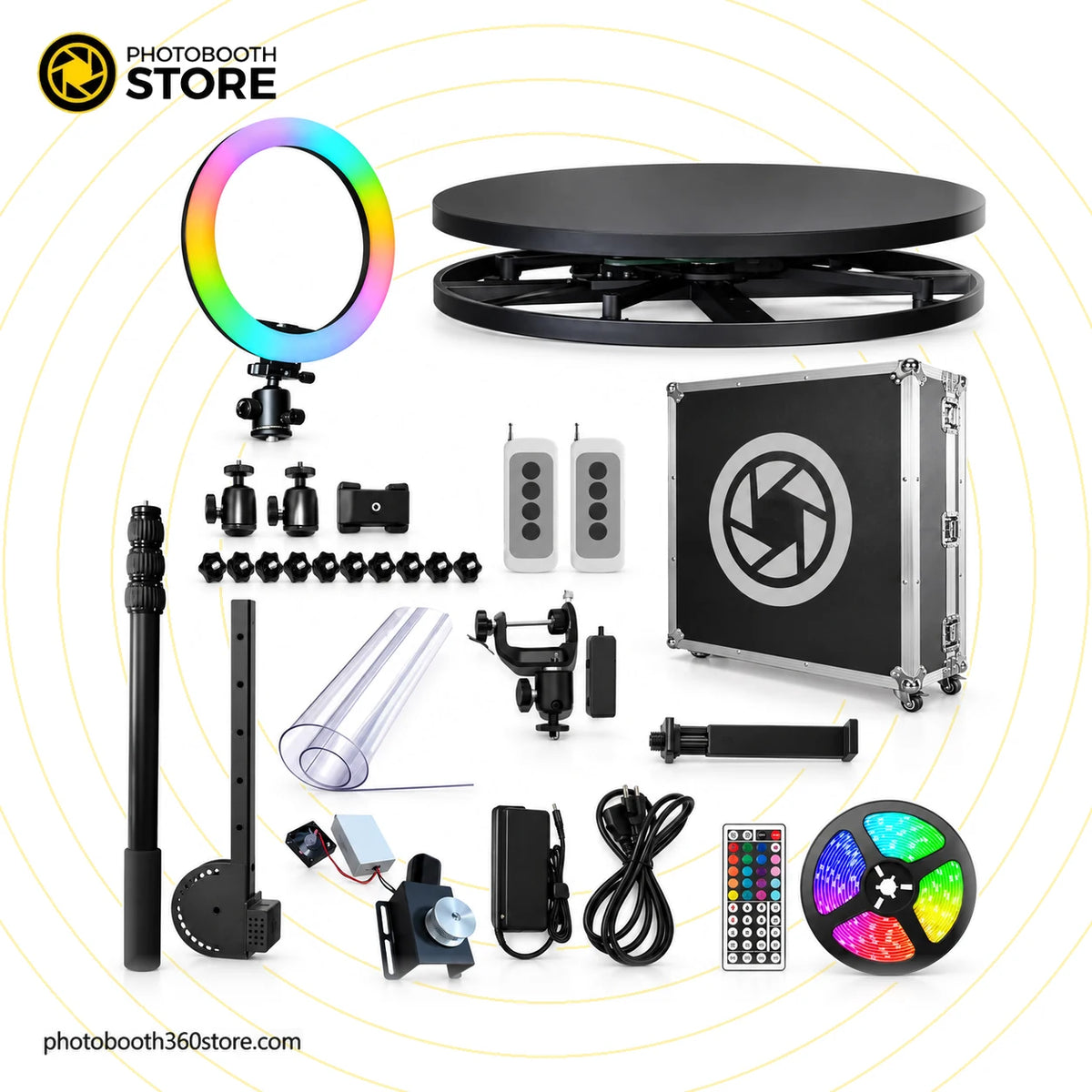 Fotomatón 360 Profesional: kit completo con todos los accesorios incluidos