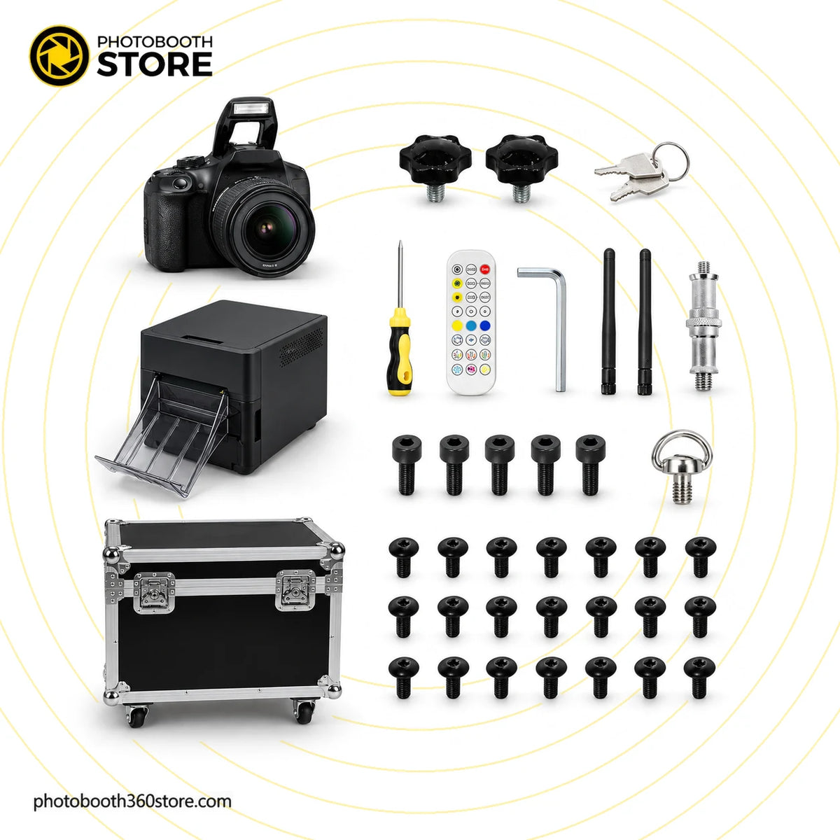 Fotomatón Espejo Mágico Miniglam: kit completo con todos los accesorios incluidos