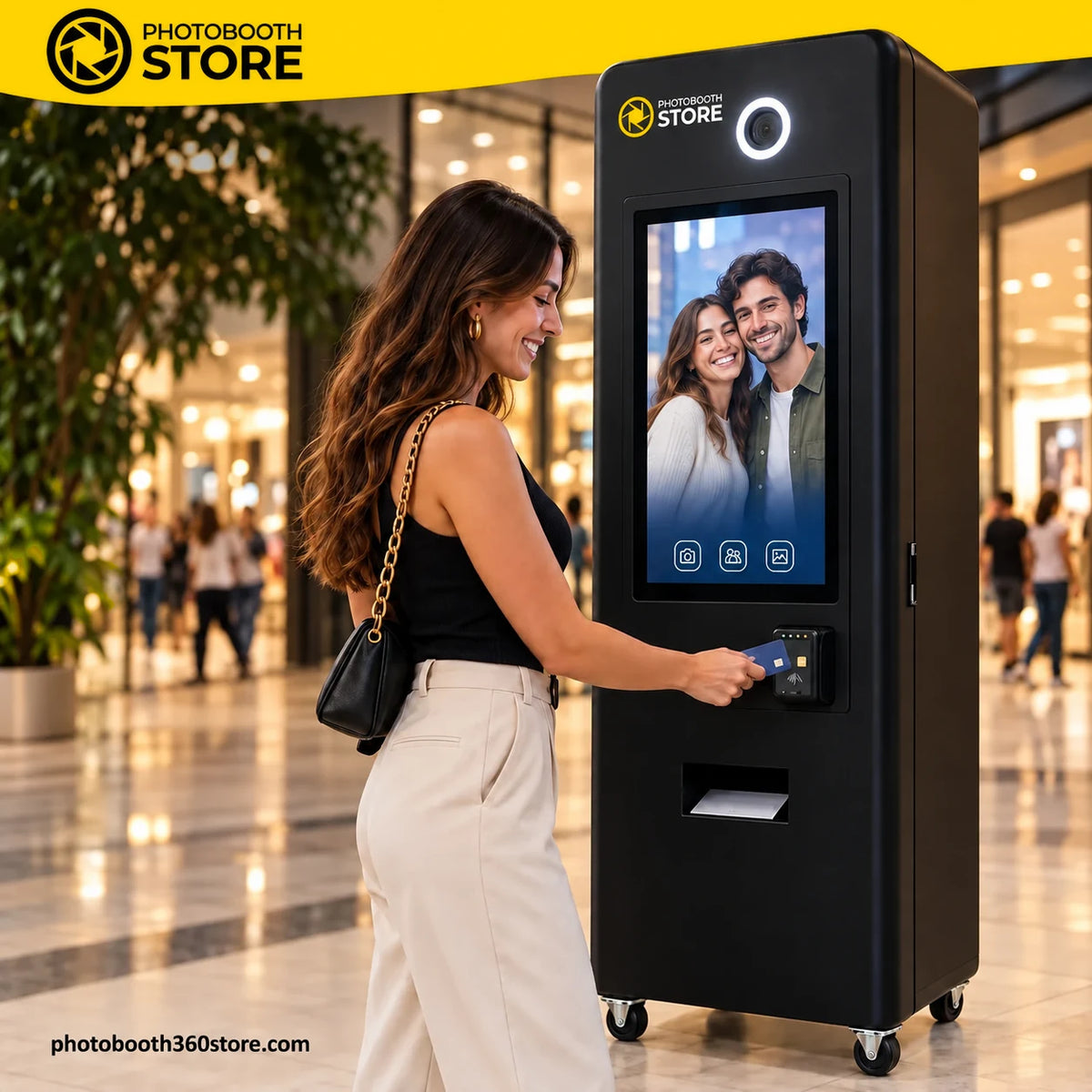 Fotomatón Vending para Centros Comerciales de segunda mano: pago con tarjeta contactless