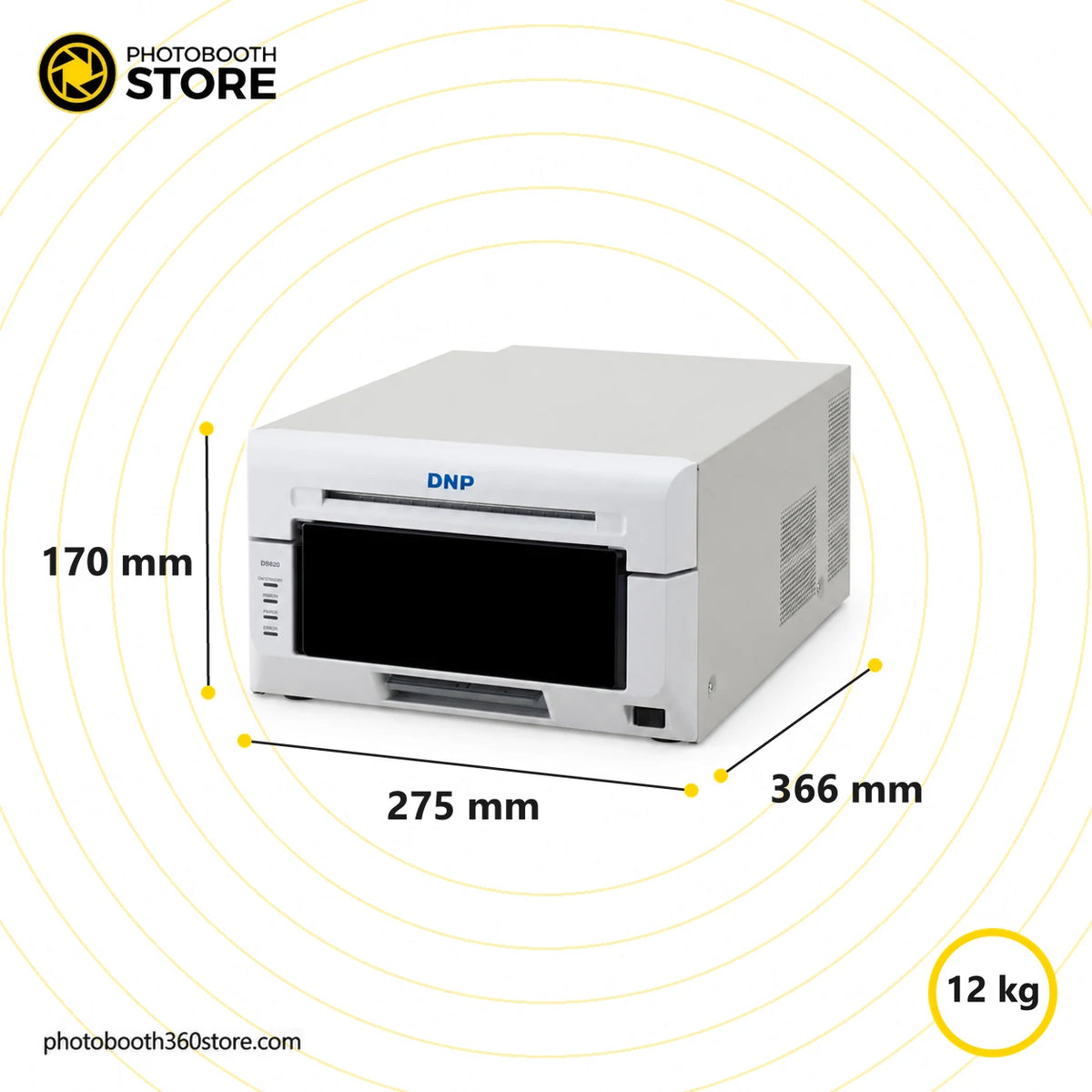 Impresora Fotográfica Térmica DNP DS620: medidas y dimensiones