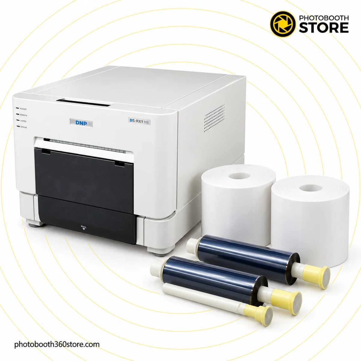 Papel Térmico DNP RX1 10x15 junto a la impresora DNP compatible